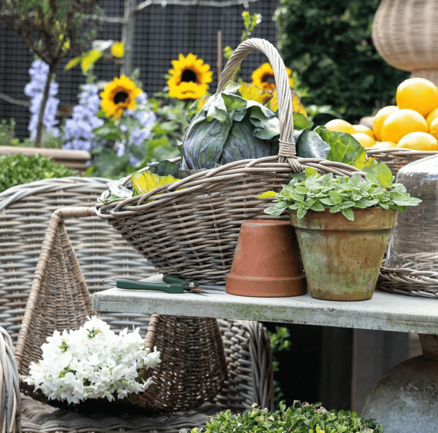 Rattan Hand Basket