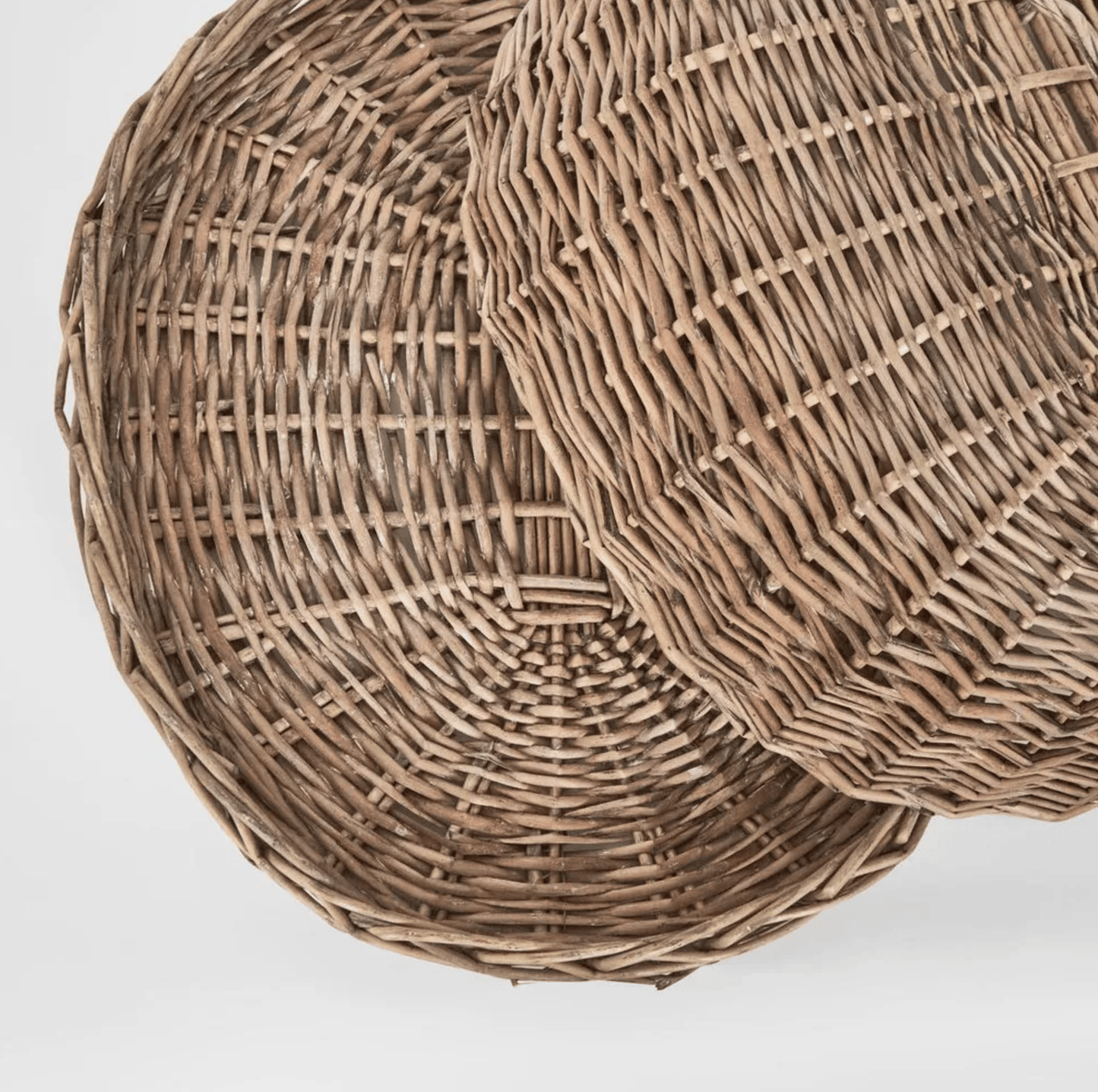 Oval Rattan Food Cloche and Tray