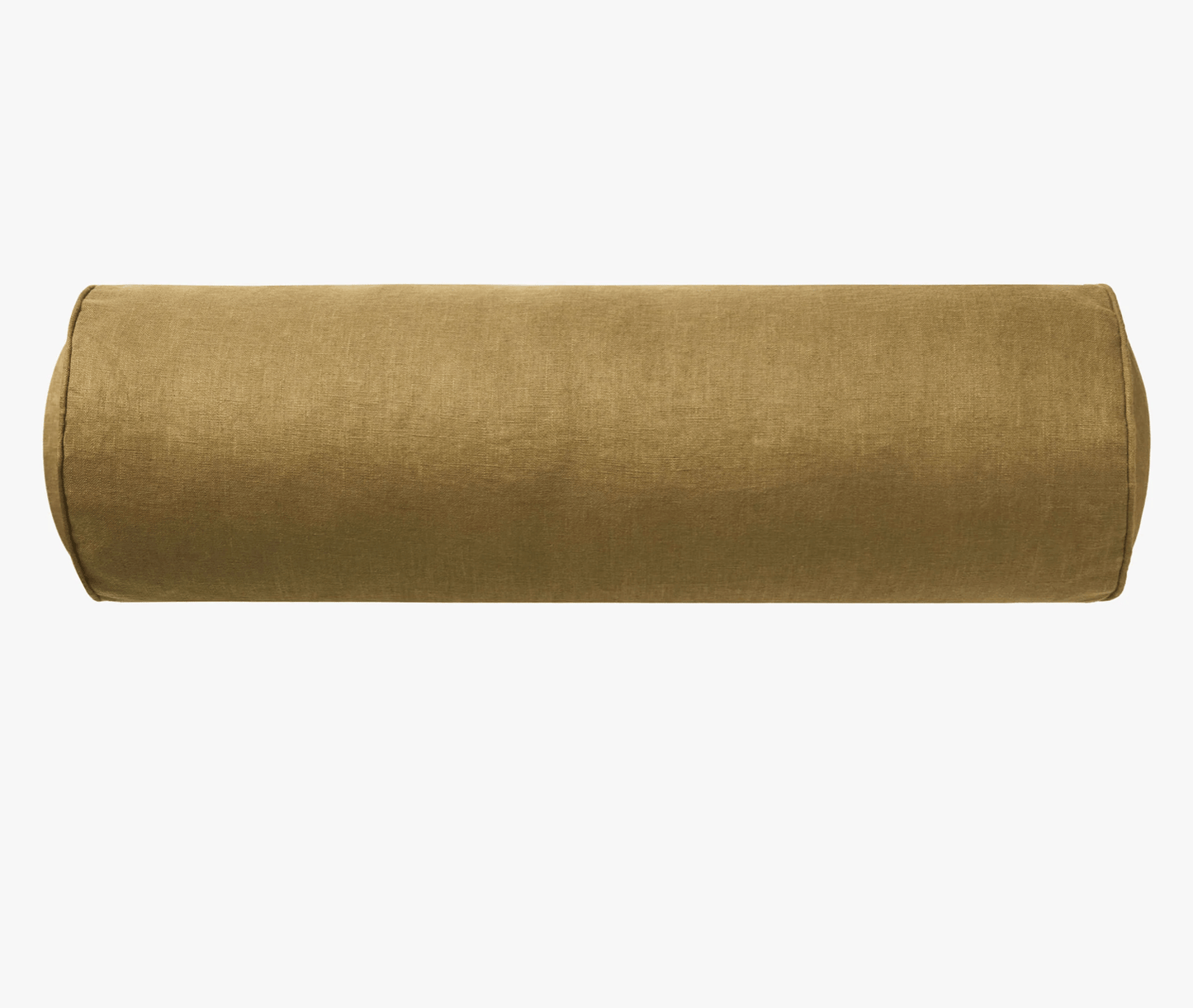 Khaki Linen Bolster Cushion
