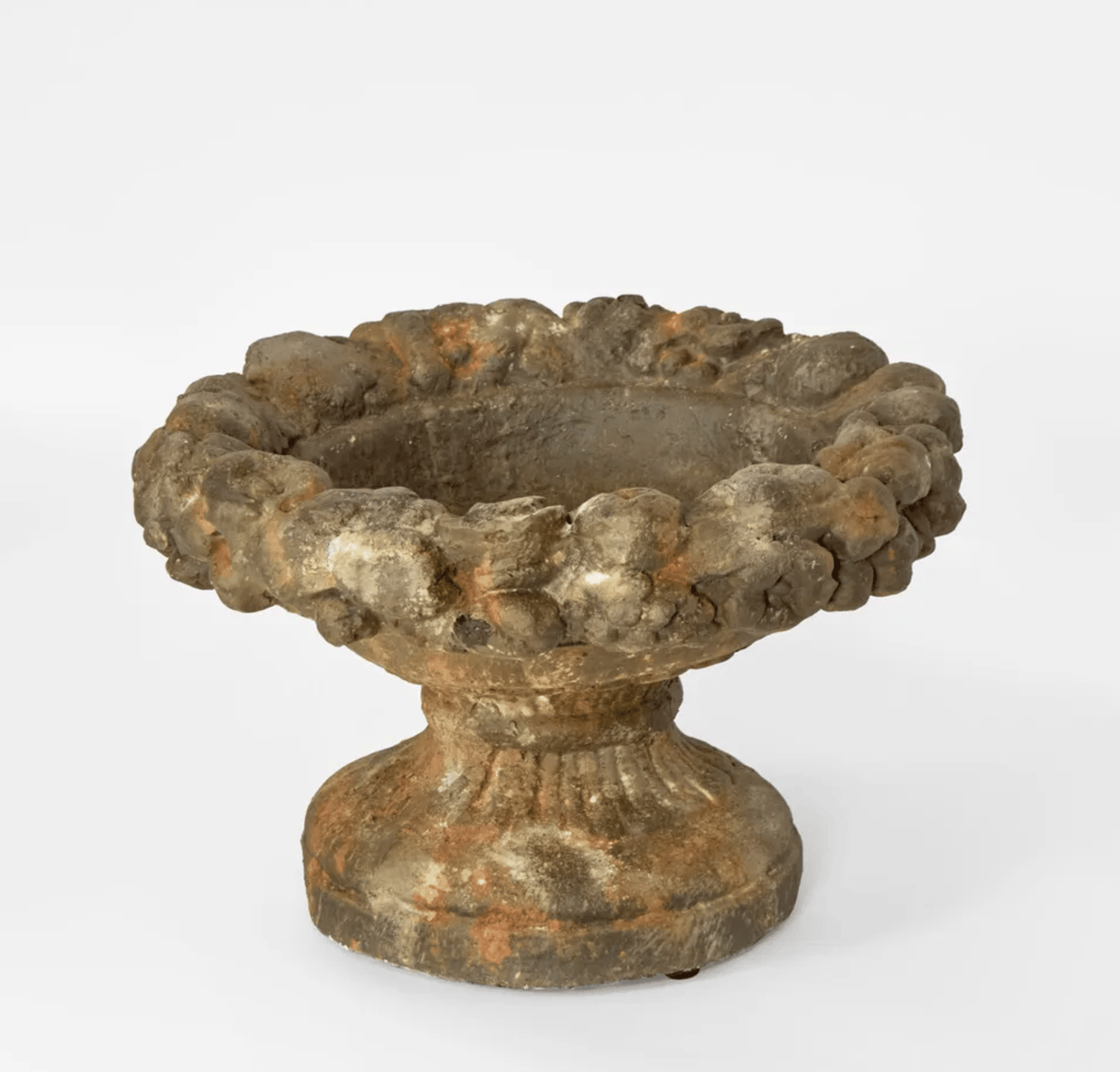 Aged patina low planter - HAROLDS