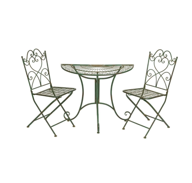 Orangerie Iron Console Table - Green