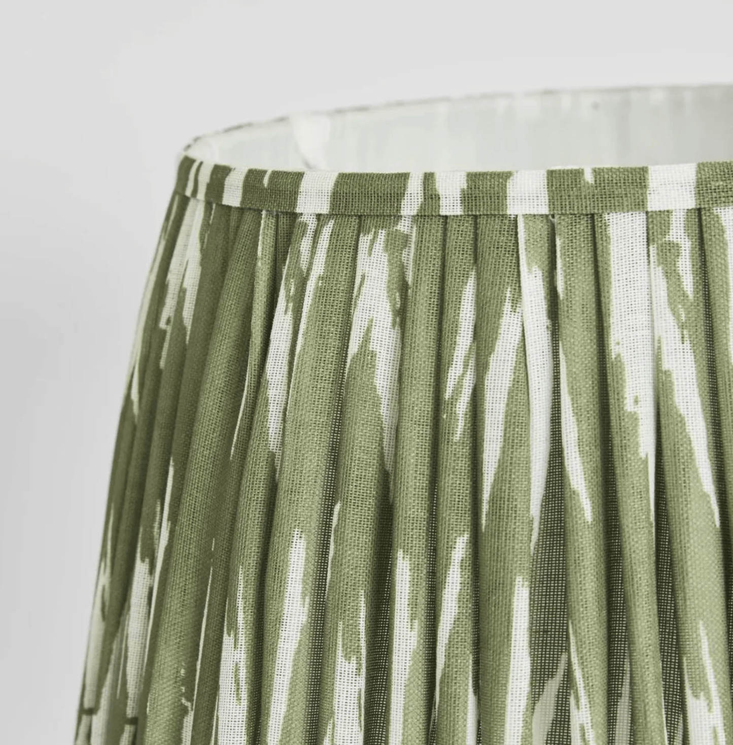 Woven Ikat Drum Shade XL - Green