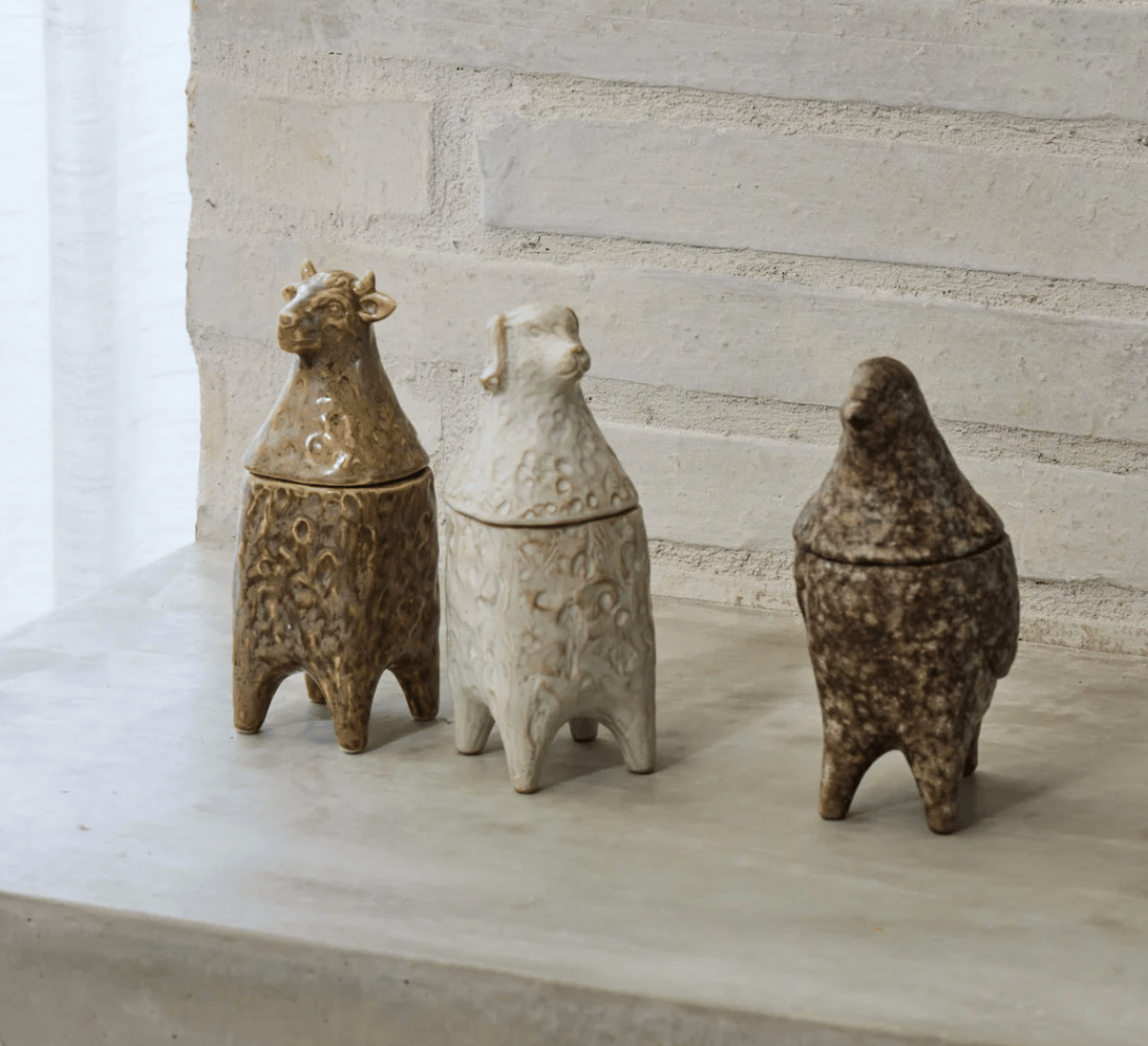 Pastoral Cow Trinket Jar