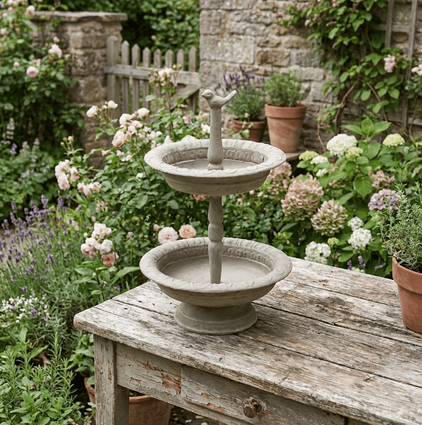 Tiered Bird Bath