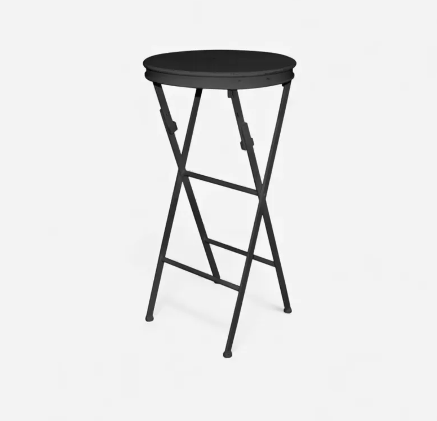 Folding Iron Side Table - Tall