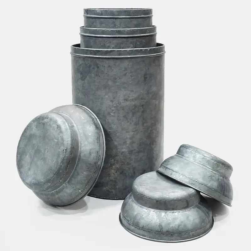 Chinois Zinc Storage Jar