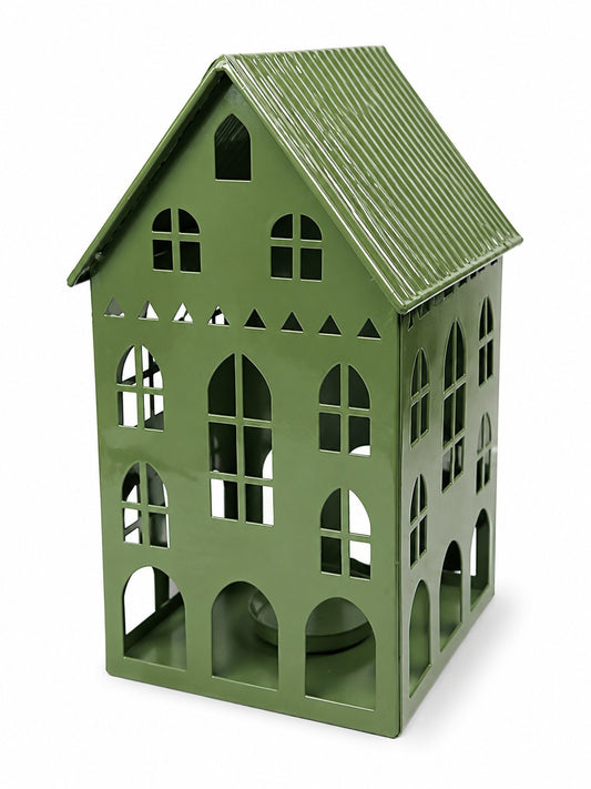 Green Enamel Gloss Candle House