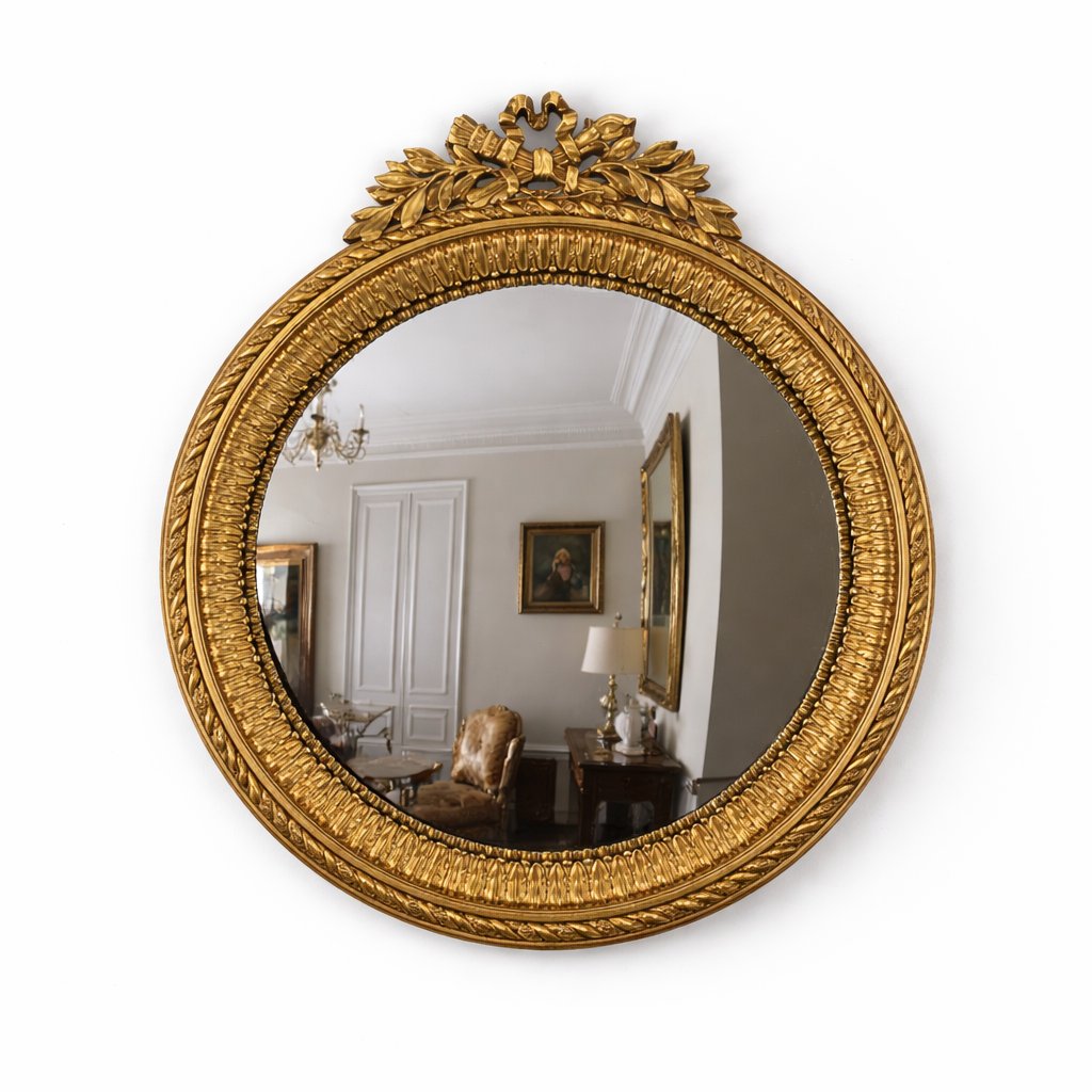 Regal Georgian Convex Mirror
