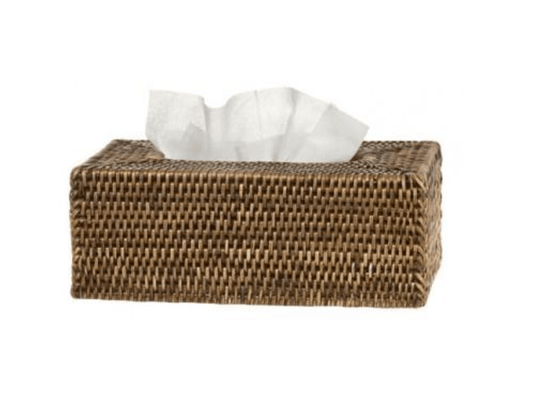 Antique Brown Tissue Box Holder