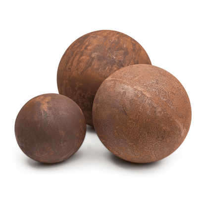 Corten Garden Sphere Collection