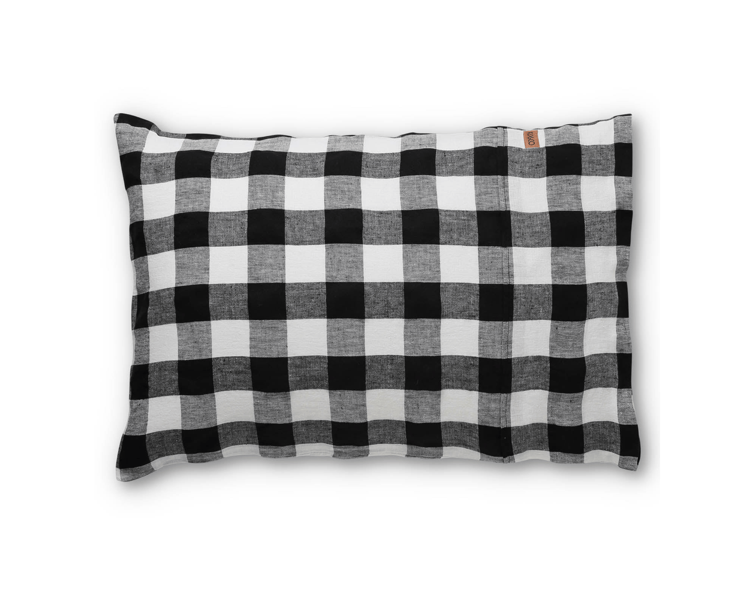 Black & White Buffalo Check Linen Sheeting