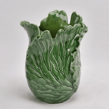 Sculptural Cabbage Ceramic Vases