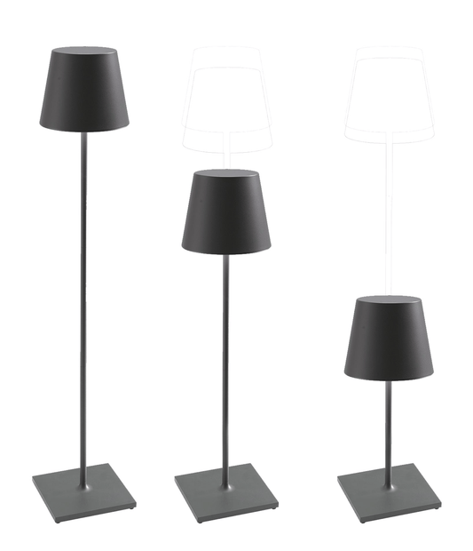 Rechargeable Outdoor Floor Lamp - Charcoal