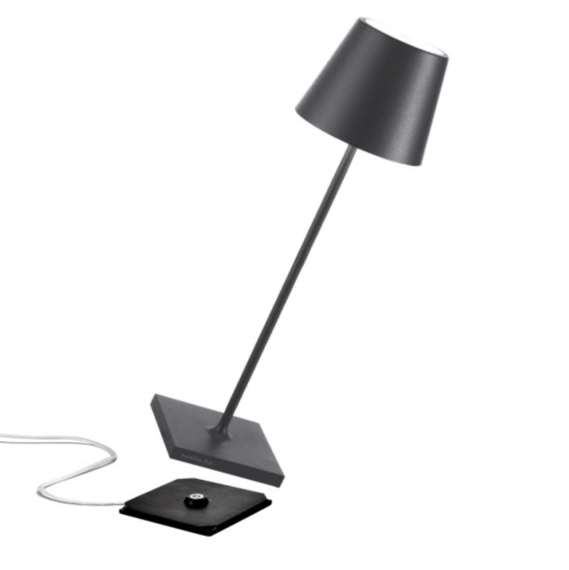 Cordless Rechargeable Touch Lamp - Charcoal