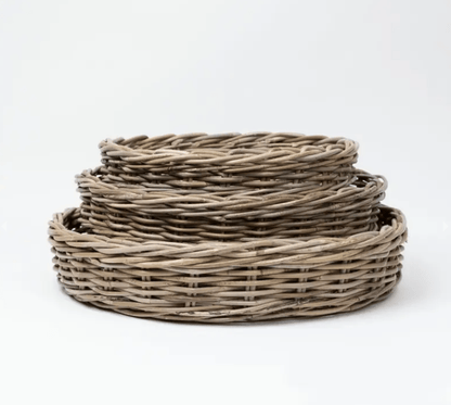 Harolds Signature Round Rattan Tray