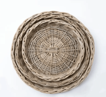 Harolds Signature Round Rattan Tray