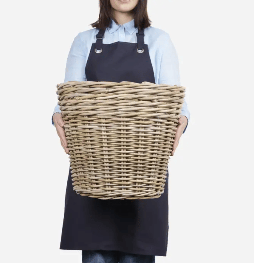 Terracotta Form Rattan Basket