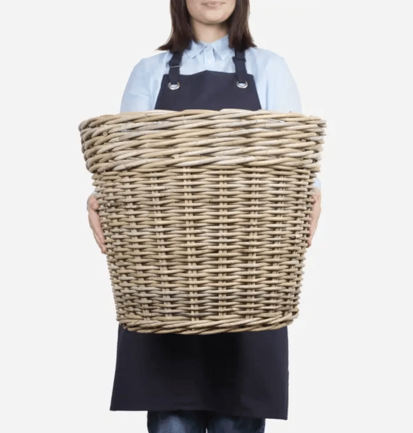 Terracotta Form Rattan Basket