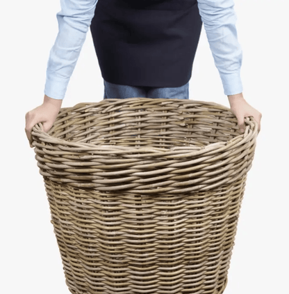 Terracotta Form Rattan Basket