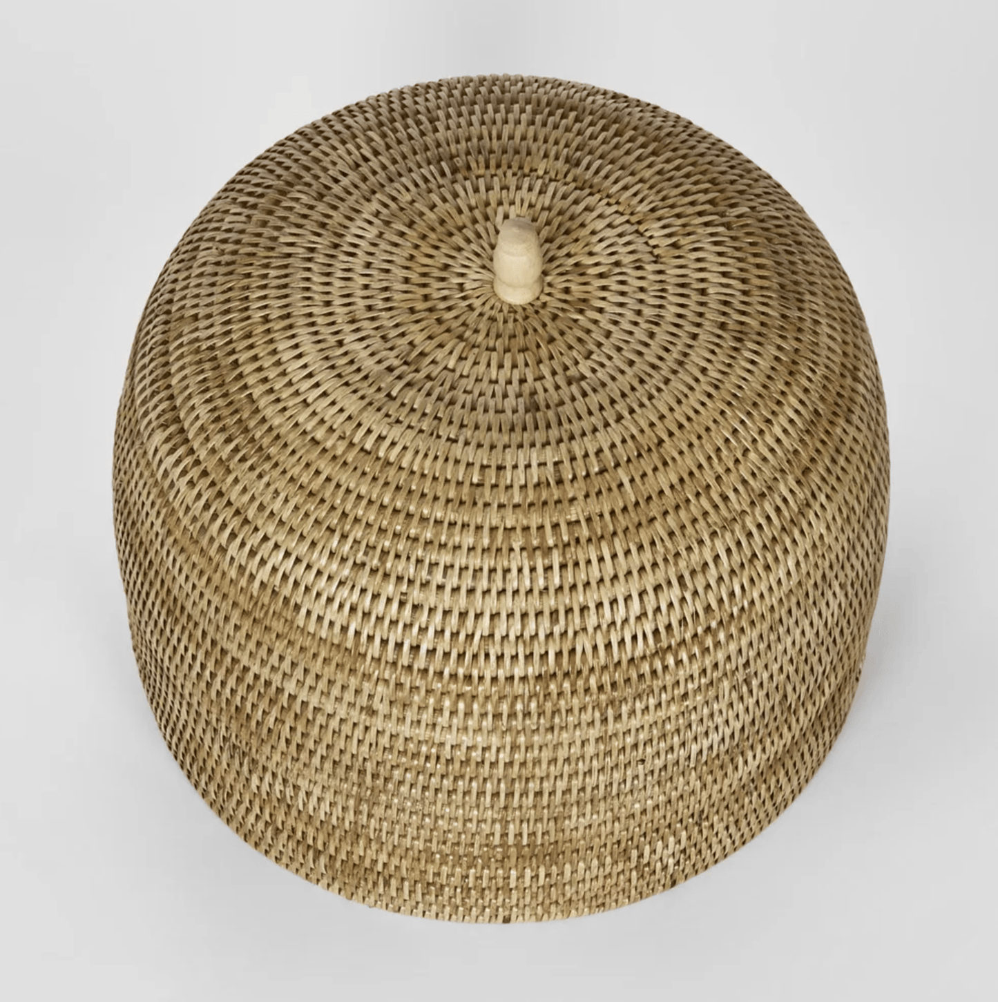 Rattan Food Cloche - Domed