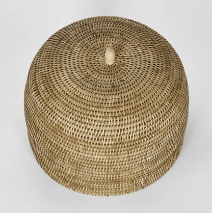 Rattan Food Cloche - Domed