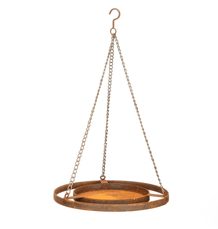 Hanging Bird Feeder - Rust