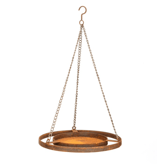 Hanging Bird Feeder - Rust