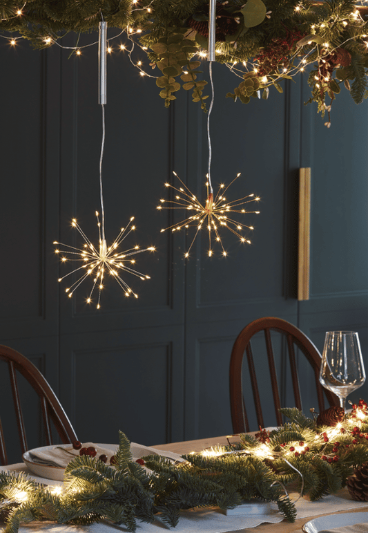 Mini Battery Starburst Hanging Light