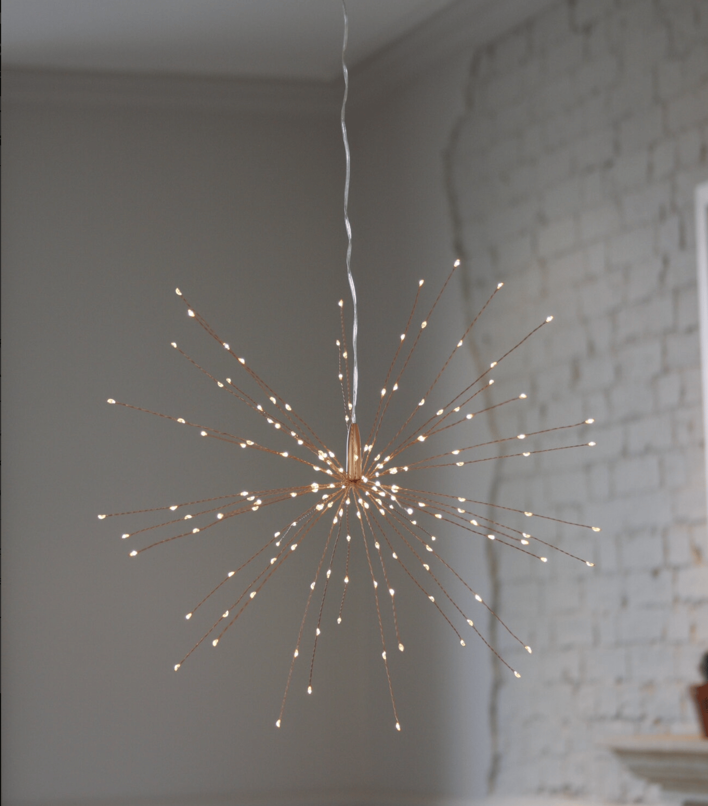 Plug-In LED Starburst Hanging Light