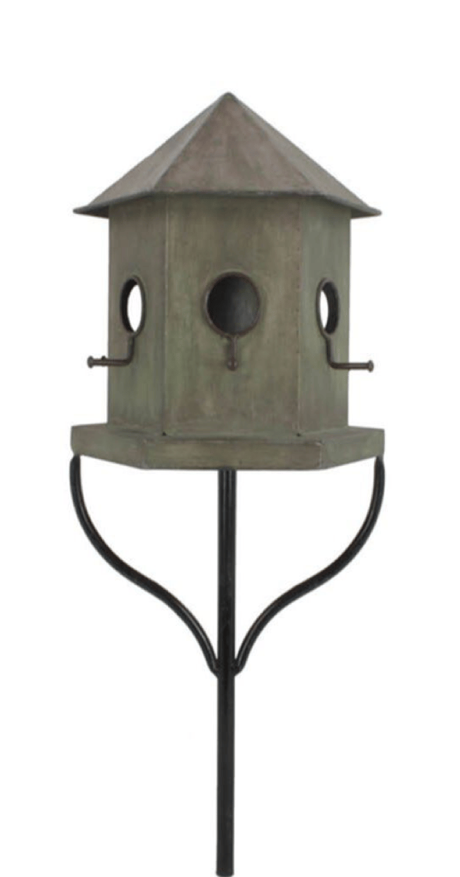 Hexagonal Birdhouse Stake