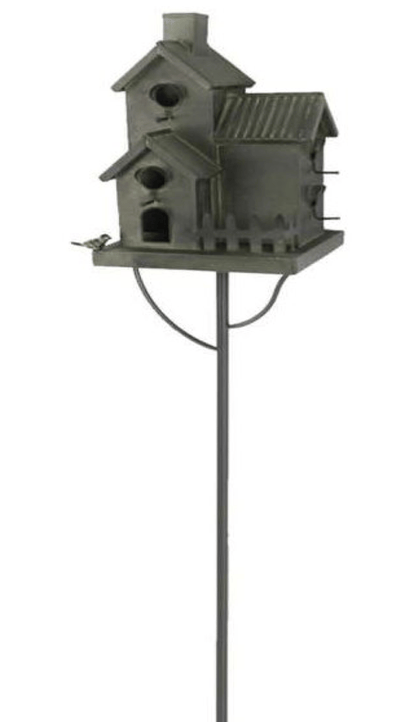 Three Storey Birdhouse Stake