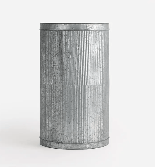 Fluted Tin Umbrella Holder