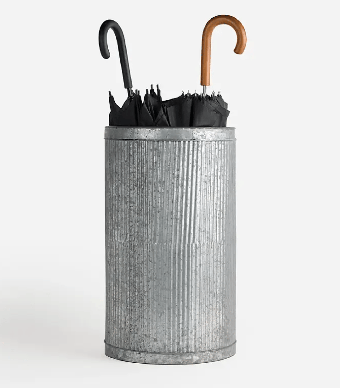 Fluted Tin Umbrella Holder