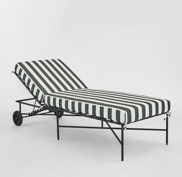 Harolds Signature Sun Lounge - Black and White Stripe