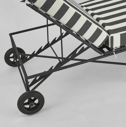 Harolds Signature Sun Lounge - Black and White Stripe