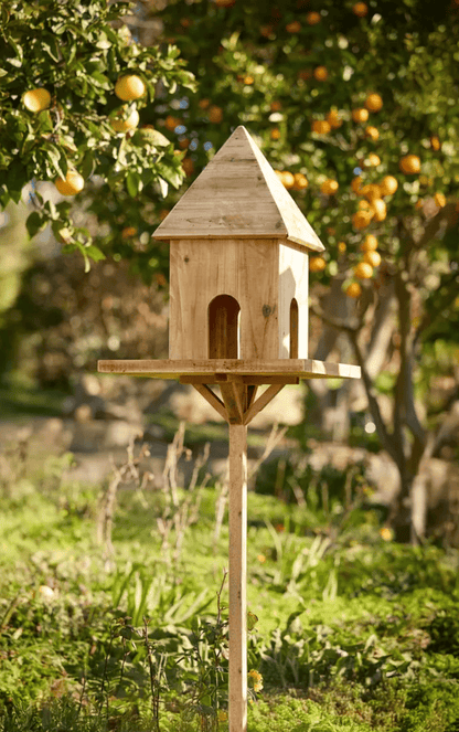 Timber Birdhouse Stand - Natural