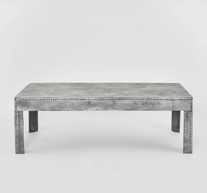 Zinc Finish Coffee Table