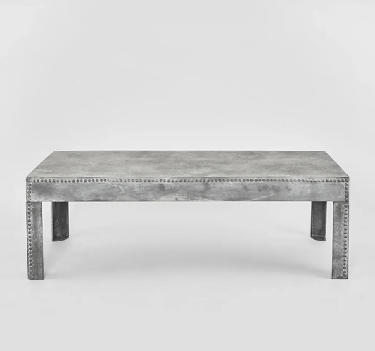 Zinc Finish Coffee Table