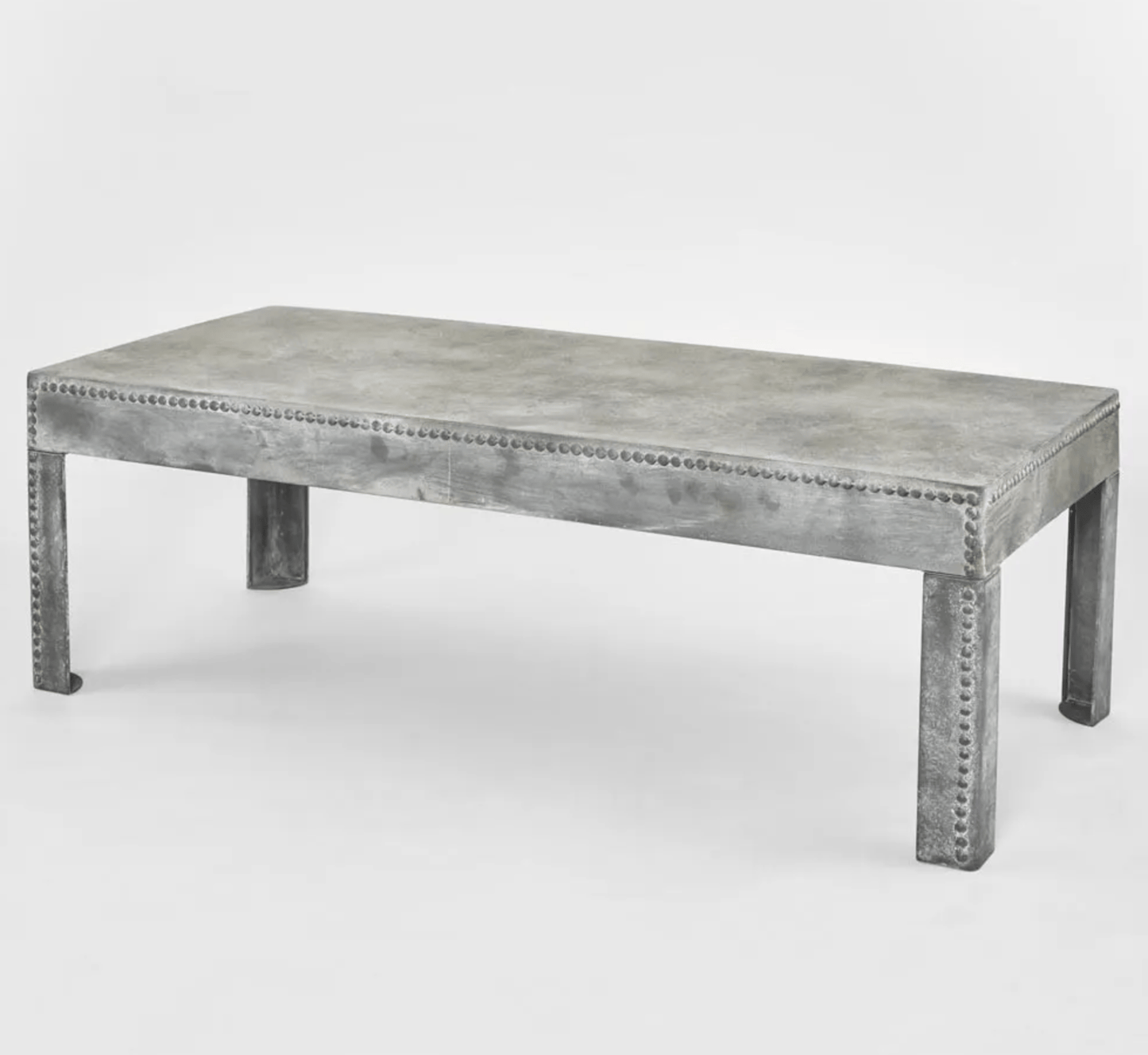 Zinc Finish Coffee Table