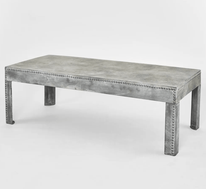 Zinc Finish Coffee Table