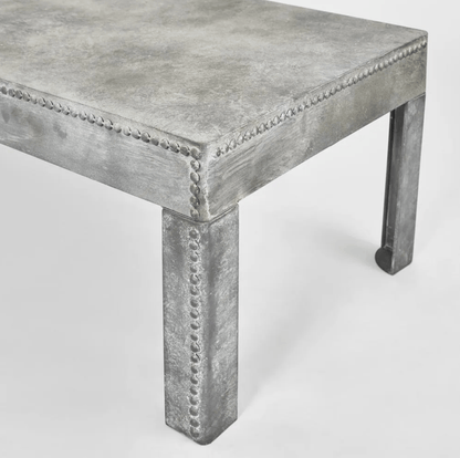 Zinc Finish Coffee Table