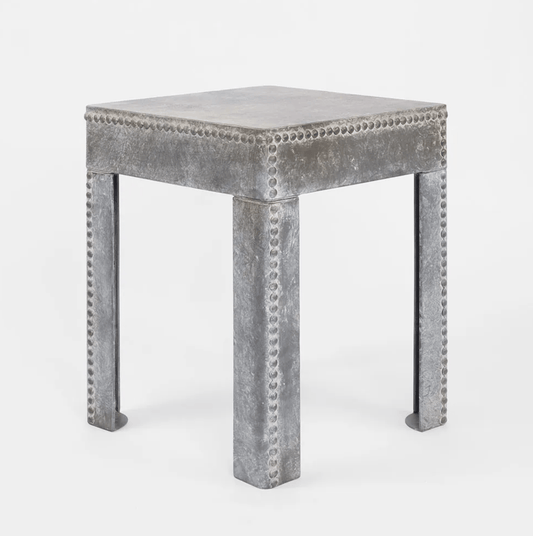 Zinc Accent Side Table