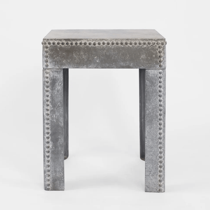 Zinc Accent Side Table