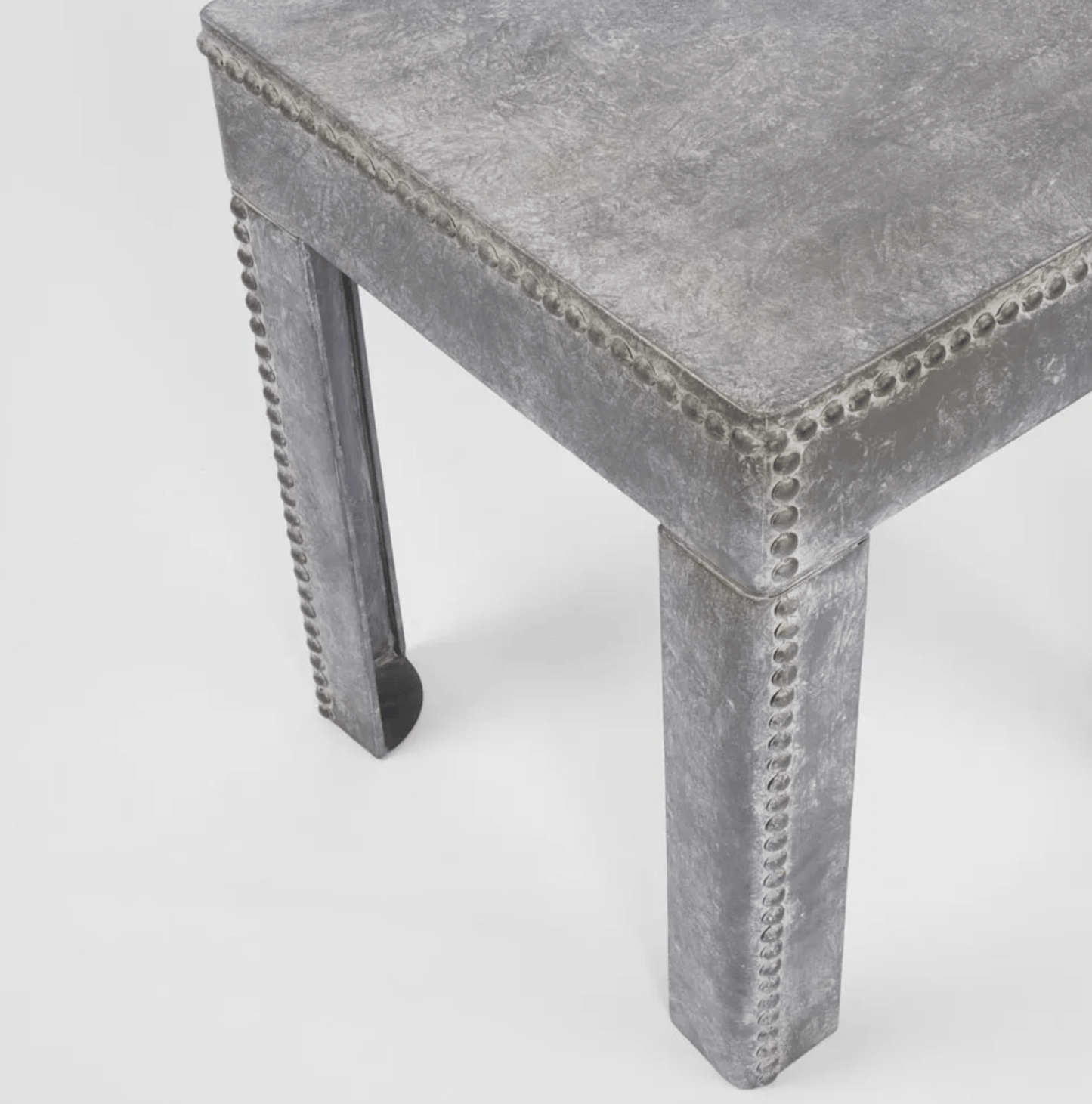 Zinc Accent Side Table