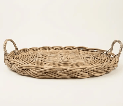 Rattan Oval Serving Tray