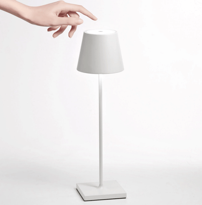 Cordless Rechargeable Touch Lamp - White