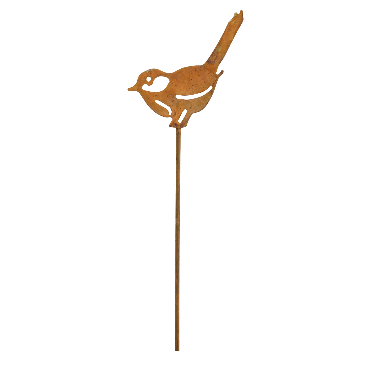 Rust Wren Garden Stake