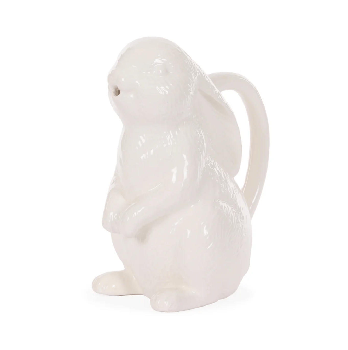 White Ceramic Bunny Pitcher