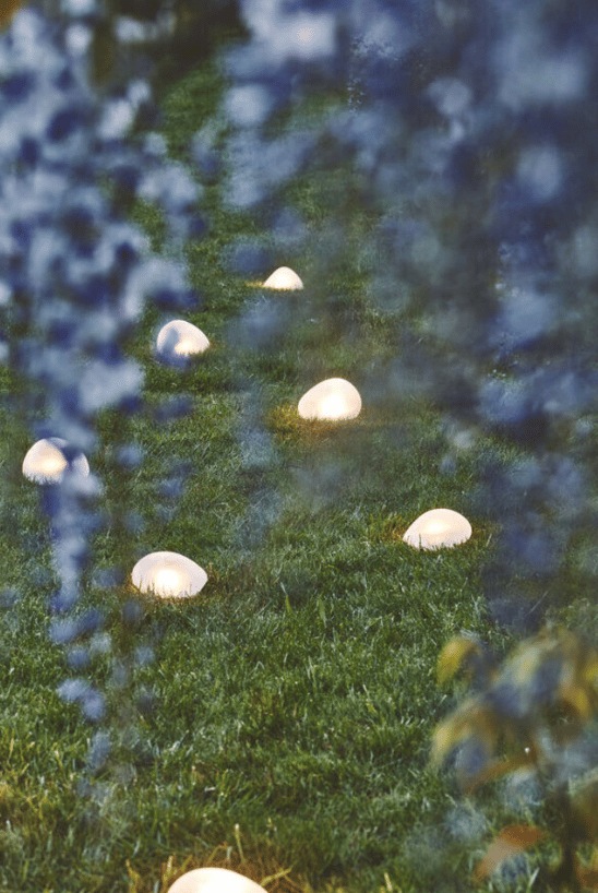 Solar Glass Pebble Light