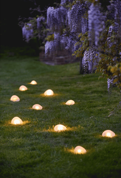 Solar Glass Pebble Light